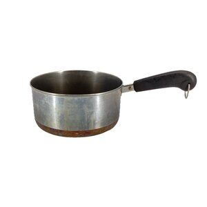 Revere Ware Copper Bottom Saucepan 2 Quart Stainless Steel *NO LID*